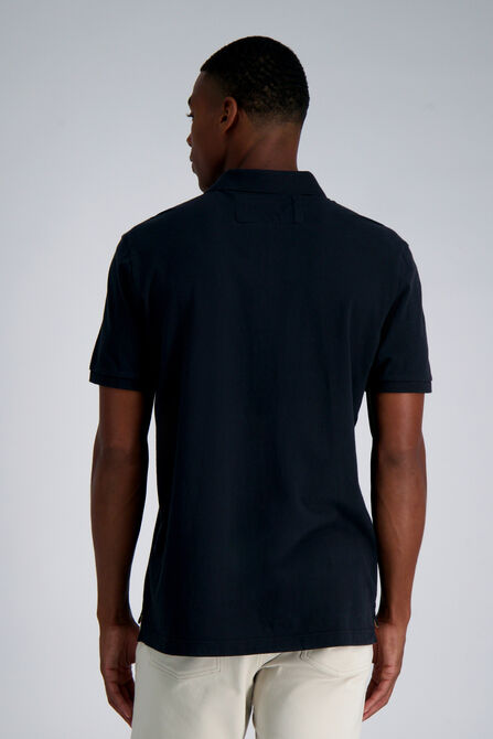 Pro Football Hall of Fame X Haggar - Vintage Wash Polo, Black view# 3