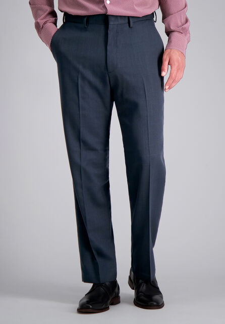 Premium Comfort Tonal Grid Dress Pant, Black