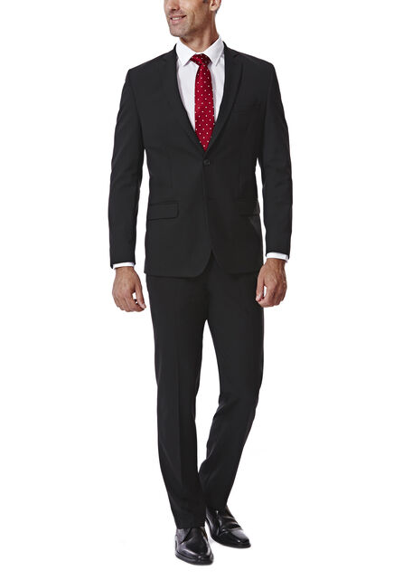JM Haggar Slim 4 Way Stretch Suit Jacket, Black