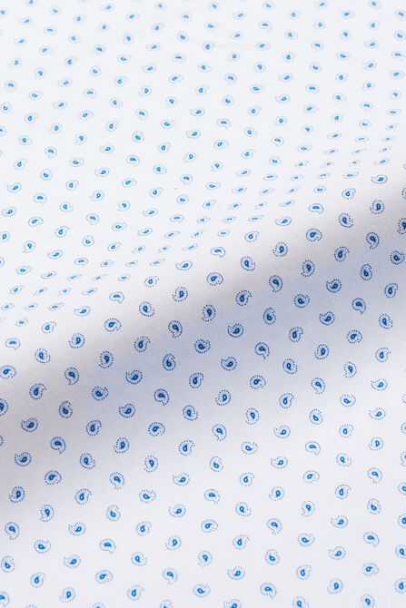 Premium Comfort Dress Shirt -  White &amp; Blue, White view# 6