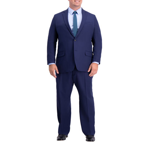 Big &amp; Tall Active Series&trade; Herringbone Suit Jacket, Midnight