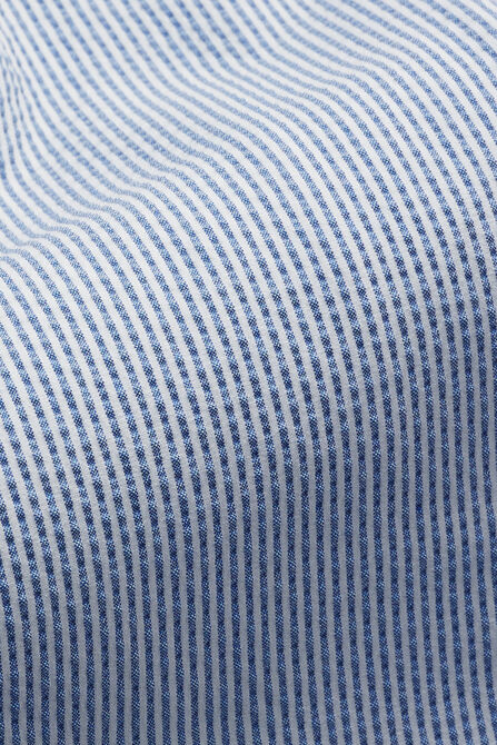 Seersucker Bomber Jacket, Light Blue view# 6
