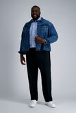 Smart Wash&reg; Tall Dress Shirt - Indigo Stripe, Indigo view# 4