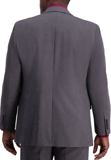 J.M. Haggar Premium Stretch Suit Coat -Diamond Weave , Dark Grey