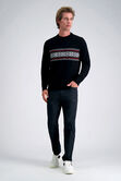 Long Sleeve Crew Sweater, Black view# 3