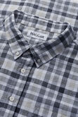 Big &amp; Tall Short Sleeve Button-Down Linen Shirt, Dark Grey view# 4