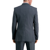 Travel Performance Stria Suit Jacket, Dark Heather Grey view# 2