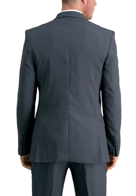 Travel Performance Stria Suit Jacket, Dark Heather Grey