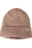 Heathered Micro Cable Crown Beanie, Khaki view# 3