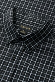 Short Sleeve Button-Down Linen Shirt, Black view# 4