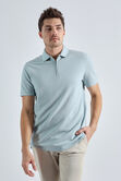 Premium Comfort Quarter Zip Jacquard Polo, SEAFOAM view# 1