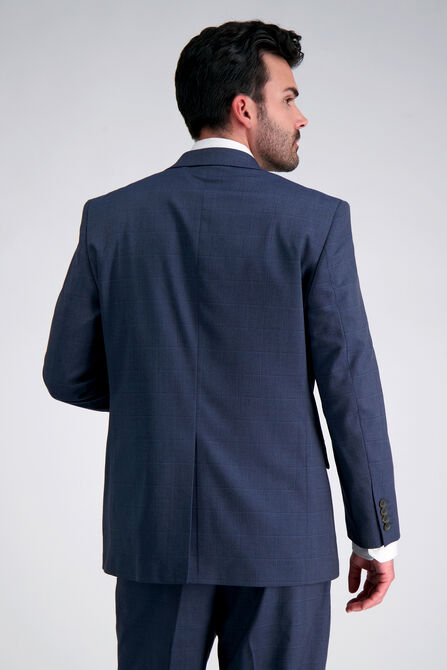 J.M. Haggar Windowpane Suit Jacket, Blue Htr view# 2