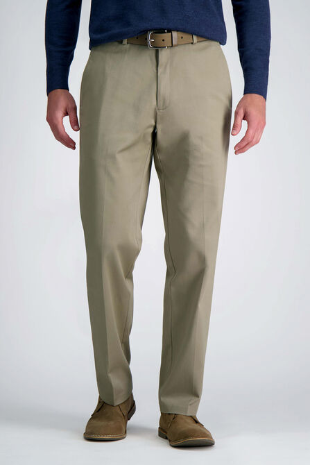 Wrinkle Free Performance Khaki Pant, Khaki view# 2