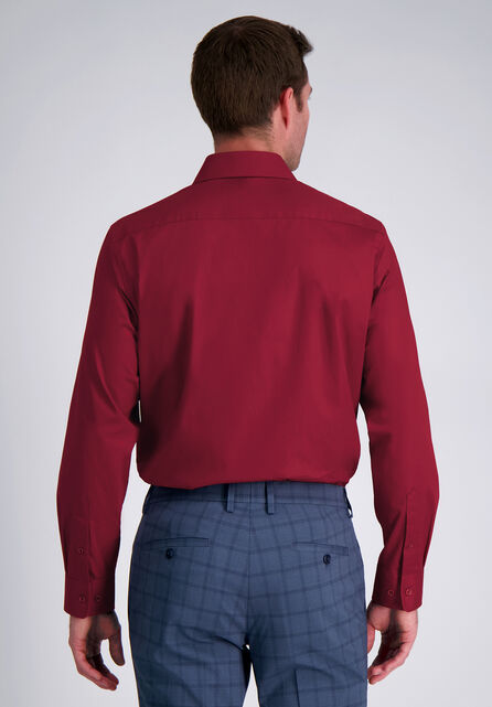 Premium Comfort Dress Shirt - Dark Red, Dark Red