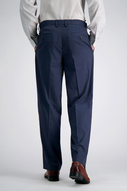 J.M. Haggar Windowpane Suit Pant, Blue Htr view# 3