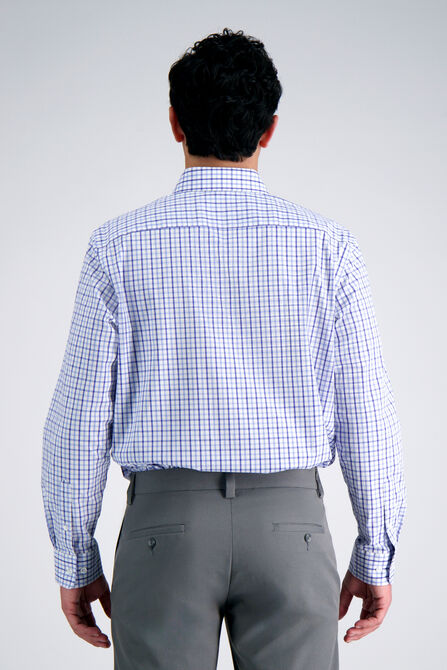 Premium Comfort Dress Shirt - Tonal Blue Check, Medium Blue view# 2