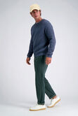 Long Sleeve Raglan Crewneck, Heather Navy view# 4