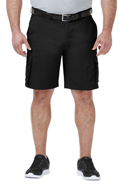 Big &amp; Tall Stretch Cargo Short, Black