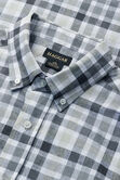 Short Sleeve Button-Down Linen Shirt, Dark Grey view# 4