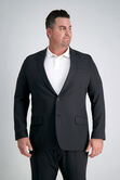 Big &amp; Tall Active Series&trade; Herringbone Suit Jacket, Black / Charcoal view# 2