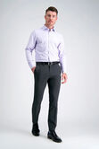 J.M. Haggar 4-Way Dress Pant, Charcoal Htr view# 5