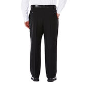 Big &amp; Tall E-CLO&trade; Stria Dress Pant, Dark Green view# 3