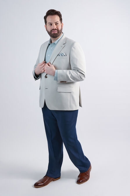 The Active Series&trade; Big &amp; Tall Stretch Gabardine Sport Coat, String view# 3