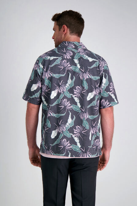 Short Sleeve Camp Shirt, Silver view# 2