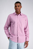 Premium Comfort Performance Cotton Dress Shirt - Red Check, Crimson view# 1
