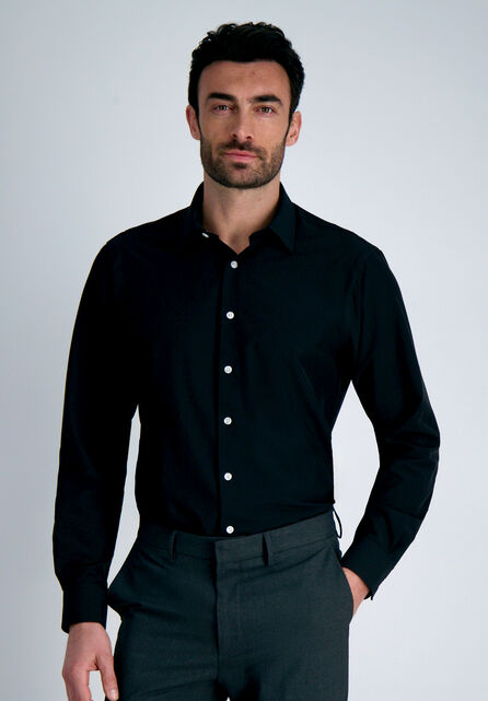 Smart Wash&reg; Dress Shirt - Black, Black