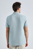 Premium Comfort Quarter Zip Jacquard Polo, SEAFOAM view# 2