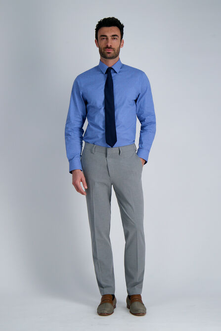 Premium Comfort Dress Shirt - Blue Dobby, Cobalt view# 3