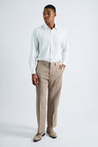 Premium Comfort Tonal Plaid Dress Pant, Taupe view# 1