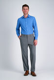 Premium Comfort Dress Pant - Tonal Windowpane, Dark Grey view# 1