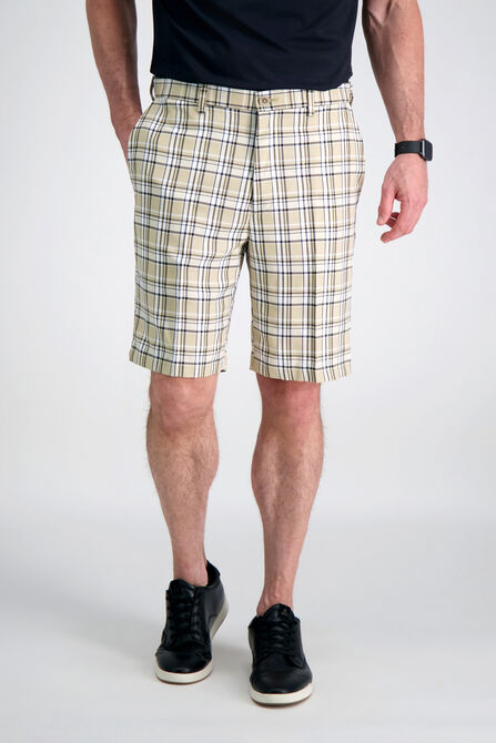 Cool 18&reg; Pro Simple Plaid Short, Wine view# 2