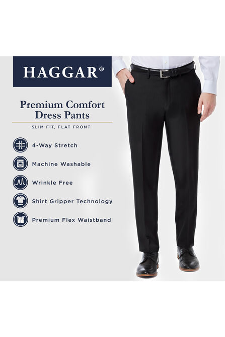 Premium Comfort Dress Pant, Grey view# 6