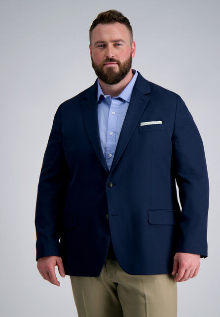 The Active Series&trade; Big &amp; Tall Stretch Gabardine Sport Coat, Indigo