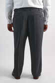 Big &amp; Tall Premium Comfort Tonal Plaid Dress Pant, Black / Charcoal view# 4