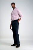 Big &amp; Tall E-CLO&trade; Stria Dress Pant, Navy view# 1