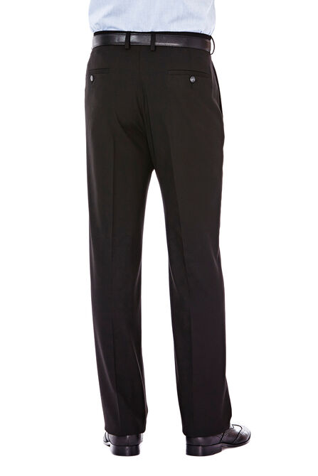 J.M. Haggar Premium Stretch Suit Pant - Flat Front, Black view# 3