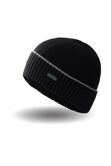 Wicking Beanie and Knit Scarf Set, Black view# 3