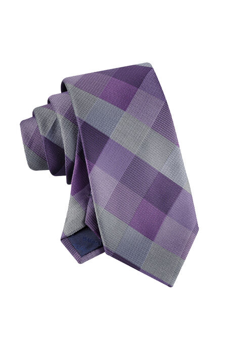 Tillie Buffalo Check Tie, Fresco Heather view# 4