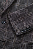 J.M. Haggar Slub Glen Plaid Sport Coat, Brown Heather view# 5