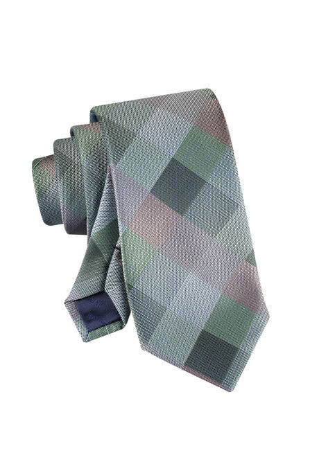 Tillie Buffalo Check Tie, Taupe view# 4