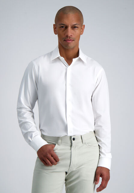 Smart Wash&reg; Dress Shirt - White, White