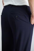 J.M. Haggar 4-Way Stretch Dress Pant - Check Glen Plaid, Dark Navy view# 5