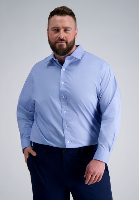 Premium Comfort Big Dress Shirt - Blue, Light Blue