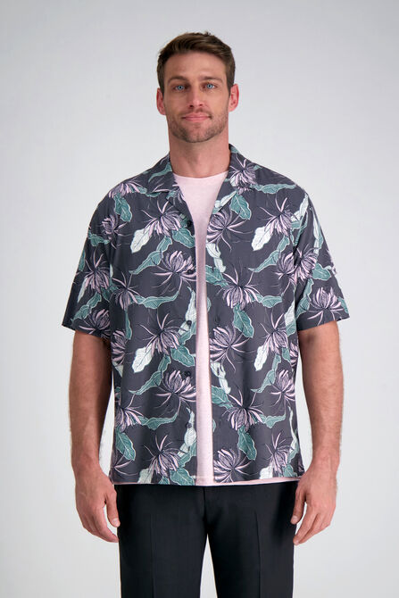 Short Sleeve Camp Shirt, Silver view# 1