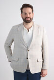 Big &amp; Tall J.M. Haggar Plaid Windowpane Sport Coat, Euro Blue view# 1