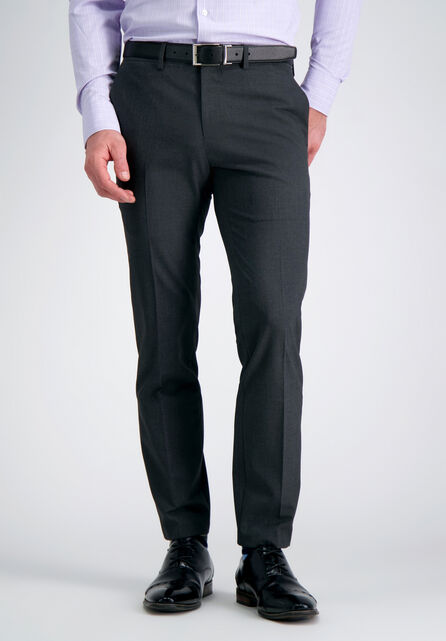 J.M. Haggar 4-Way Dress Pant, Charcoal Htr